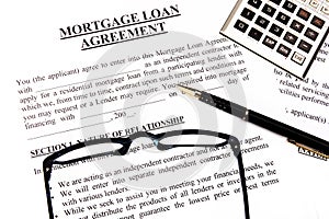 Mortgage loan application form