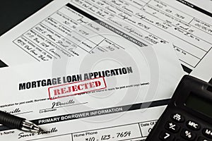 Mortgage Loan Application Rejected 006