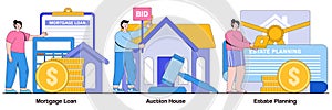 Mortgage Loan, Auction House, and Estate Planning Illustrated Pack