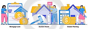 Mortgage Loan, Auction House, and Estate Planning Illustrated Pack