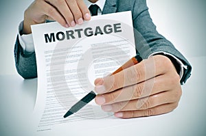 Mortgage loan contract photo