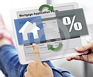 Mortgage Property Credit Loan Purchase Concept