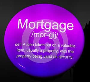 Mortgage Rates Definition For Buy To Let Morgage Or Home Ownership Finance - 3d Illustration