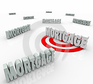 Mortgage Word Targeting Best Loan Option Lender Lowest Interest