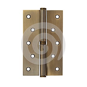 Mortise door hinge in classic bronze color, removable with ten self-tapping screws
