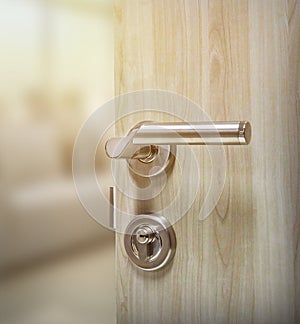 Mortise lock set for door