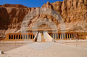 The Mortuary Temple of Hatshepsut, Is an ancient funerary shrine, Dedicated to the sun god Amon