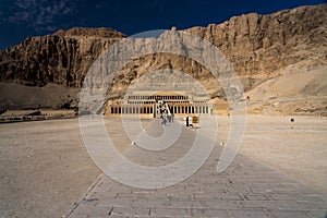 Mortuary Temple of Hatshepsut Built for the Eighteenth Dynasty pharaoh Hatshepsut is located at Deir el-Bahari near the Valley of