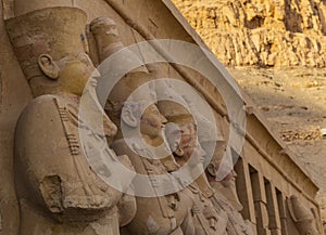 Mortuary Temple of Hatshepsut, Djeser-Djeseru: `Holy of Holies`, located in Upper Egypt.