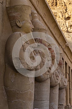 Mortuary Temple of Hatshepsut, Djeser-Djeseru: `Holy of Holies`, located in Upper Egypt.