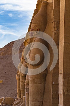 Mortuary Temple of Hatshepsut, Djeser-Djeseru:`Holy of Holies`, located in Upper Egypt.