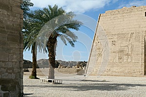 Mortuary Temple of Ramses 3 in Medinet Habu.