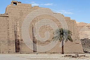 Mortuary Temple of Ramses 3 in Medinet Habu.