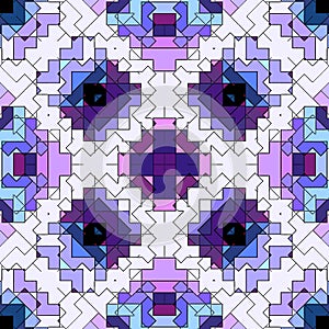 Mosaic abstract background pattern stained, multi design