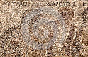 Mosaic in ancient city of Kourion, Cyprus