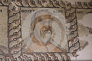 Mosaic in Antalya Archeological Museum, Antalya, Turkiye