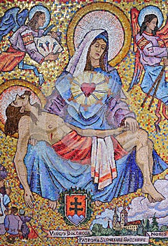 Mosaic art from the annunciation curch