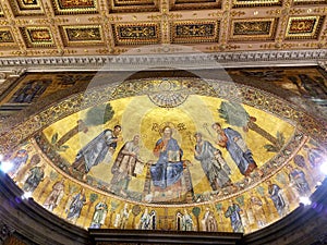 Mosaic Art at the Basilica of St. Paul Outside the Walls