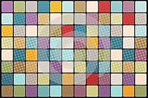 Mosaic background of colored squares