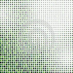 Mosaic background of green glitter