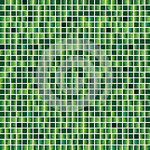 Mosaic background of green glitter