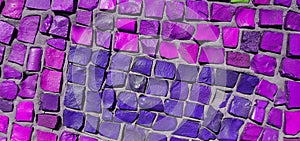 Mosaic background in purple-blue tones