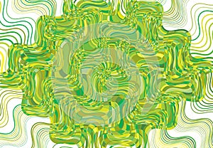 mosaic background, tessellation pattern. green wavy, waving and undulate,billowy illustration. abstract vector art. ripple,