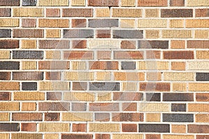 Mosaic brick wall