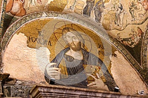 Mosaic of Christ in The Land of the Living in Chora Church, Istanbul