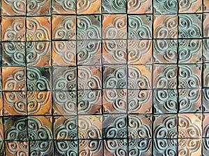 Mosaic clay wall tile