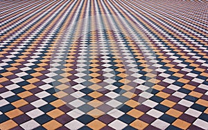 Mosaic of color stylish modern paving stones