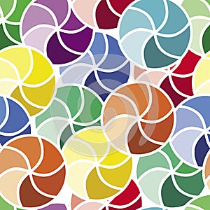 Mosaic of colorful circles