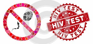 Mosaic Contraception with Textured HIV Test Seal