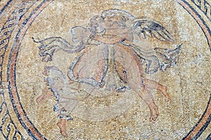 Mosaic of Eros And Psyche in Alcazar Castle, Cordoba photo