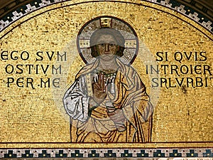 Mosaic in Euphrasian basilica in Porec, Croatia