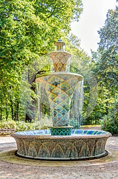 Mosaic fountain in Dresden