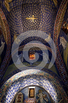Mosaic of the galla placidia mausoleum in Ravenn