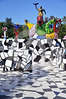 Mosaic garden in Kit Carson Park in Escondido, California