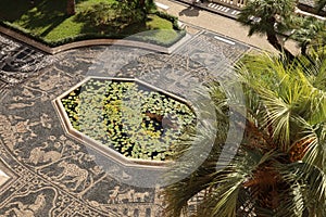 Mosaic gardens of the Palazzo Reale, Genova