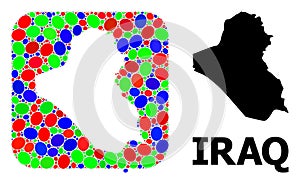 Mosaic Hole and Solid Map of Iraq