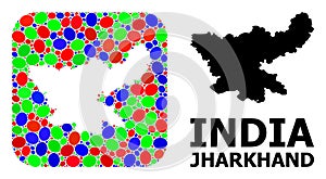 Mosaic Hole and Solid Map of Jharkhand State