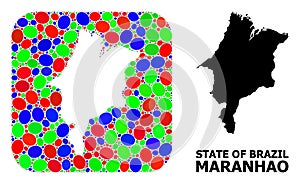 Mosaic Hole and Solid Map of Maranhao State