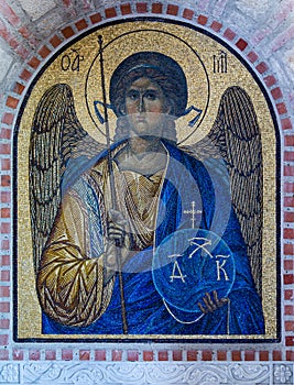Mosaic of holy guardian angel