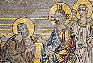 Mosaic icon of Jesus Christ Communion of the Apostles