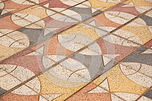 Mosaic with the image of fish