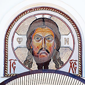 Mosaic image of Jesus Christ