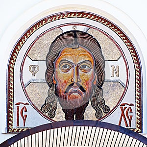 Mosaic image of Jesus Christ photo