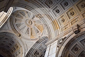 Mosaic in interior of a dome in a church in Germany