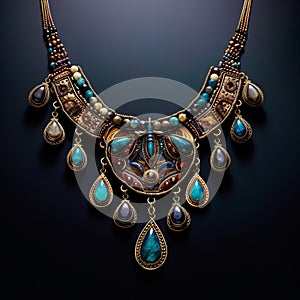 Mosaic Jewelry Masterpiece: Beaded Reverie Necklace