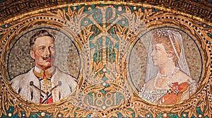 Mosaic of Kaiser Wilhelm II